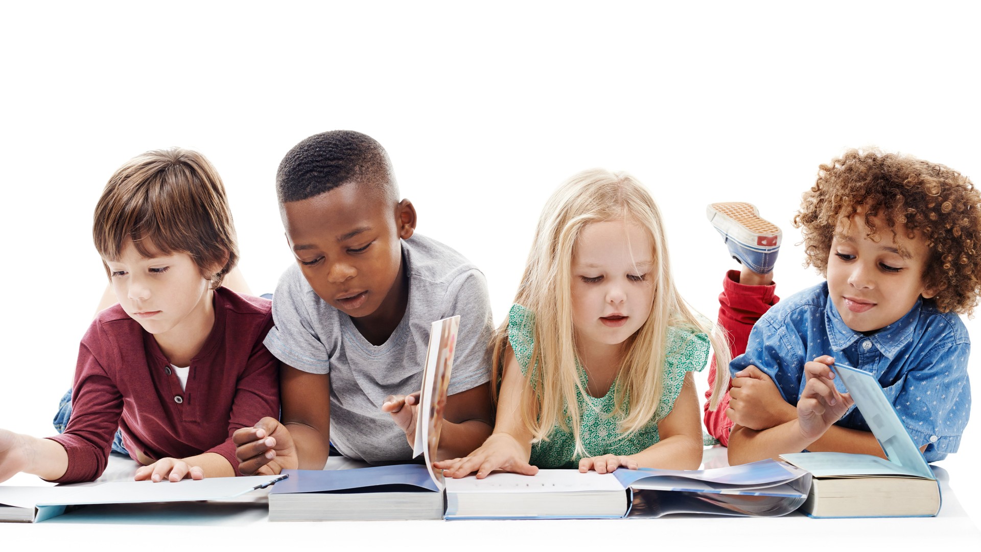 Exercising their minds with books